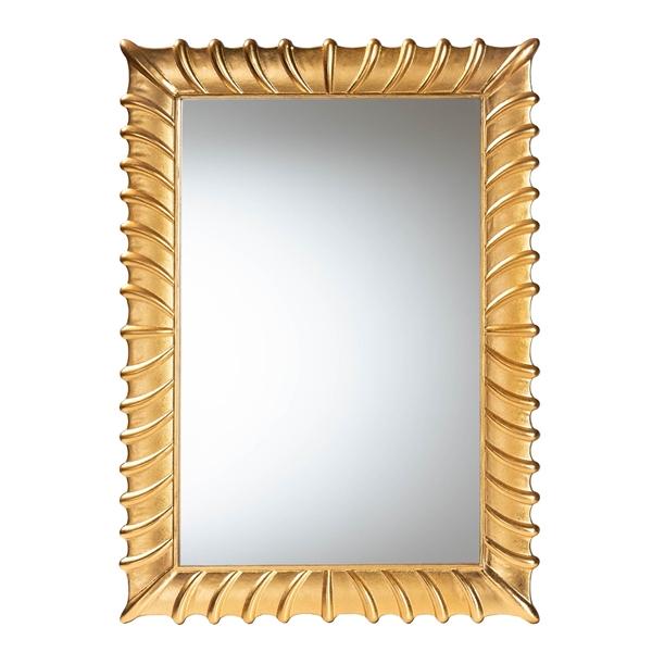 baxton studio Baxton Studio Ygritte Antique Goldleaf Accent Wall Mirror