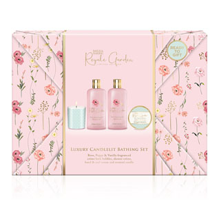 baylis & harding GIFT WRAPPED CANDLELIT GIFT SET