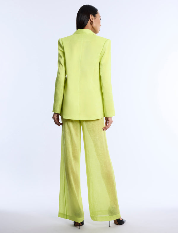 Bcbgeneration Airy Textured Blazer Chartreuse