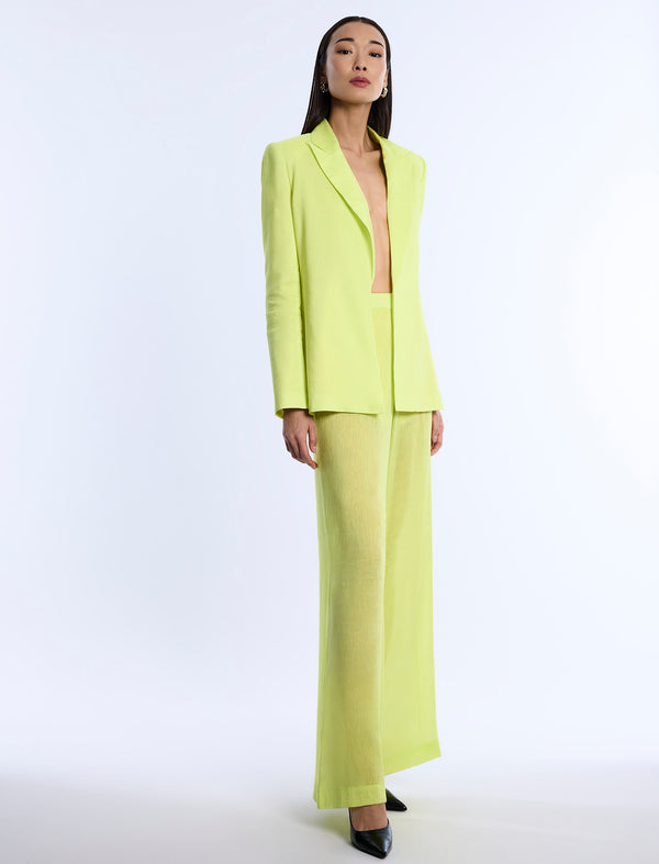 Bcbgeneration Airy Textured Blazer Chartreuse