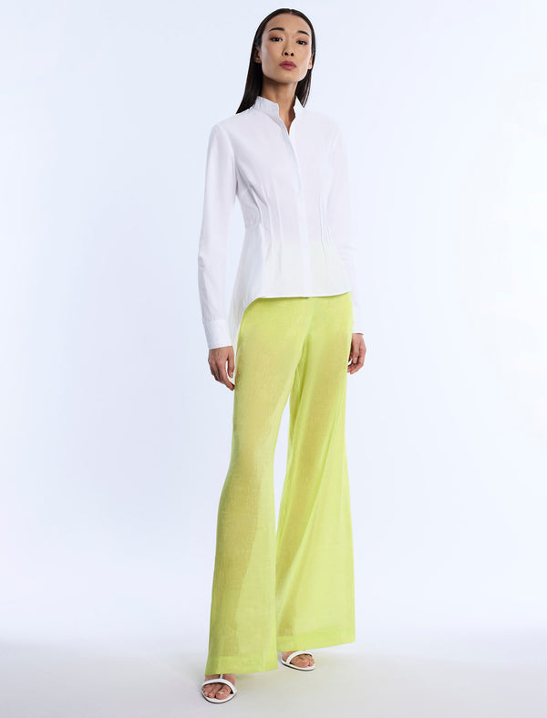 Bcbgeneration Asymmetrical Hem Shirt White