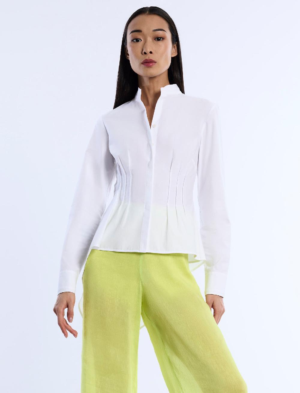 bcbgeneration Asymmetrical Hem Shirt White