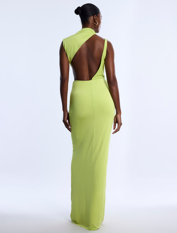 Bcbgeneration Asymmetrical Jersey Gown Citrine