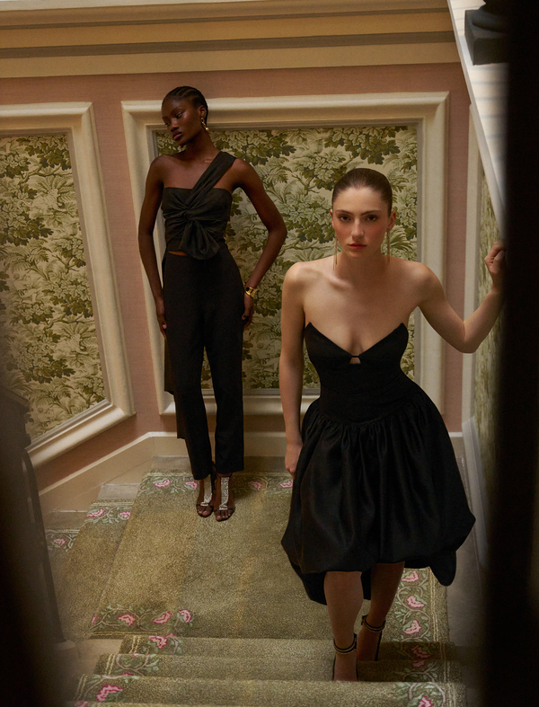 Bcbgeneration Bustier With Long Train Black