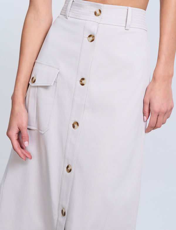 Bcbgeneration Button Front Cargo Skirt Flint