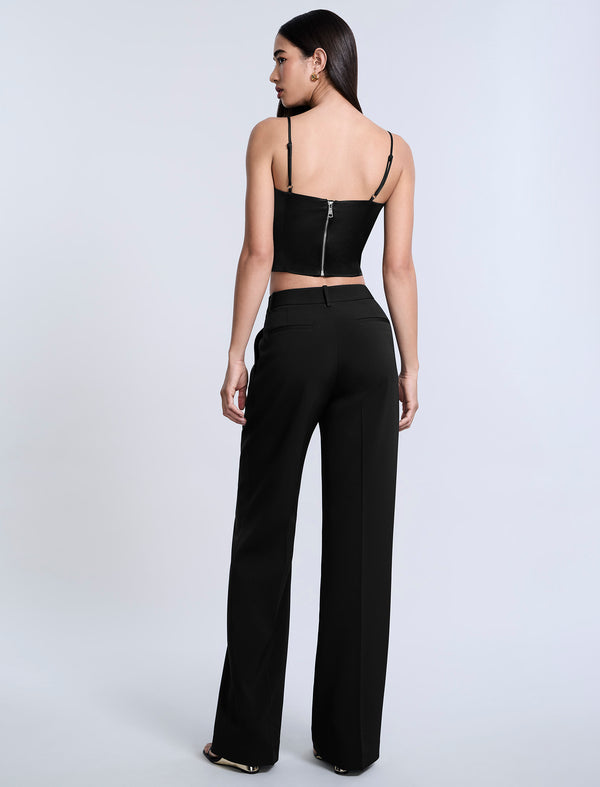 Bcbgeneration Cady Relaxed Straight Pant Black