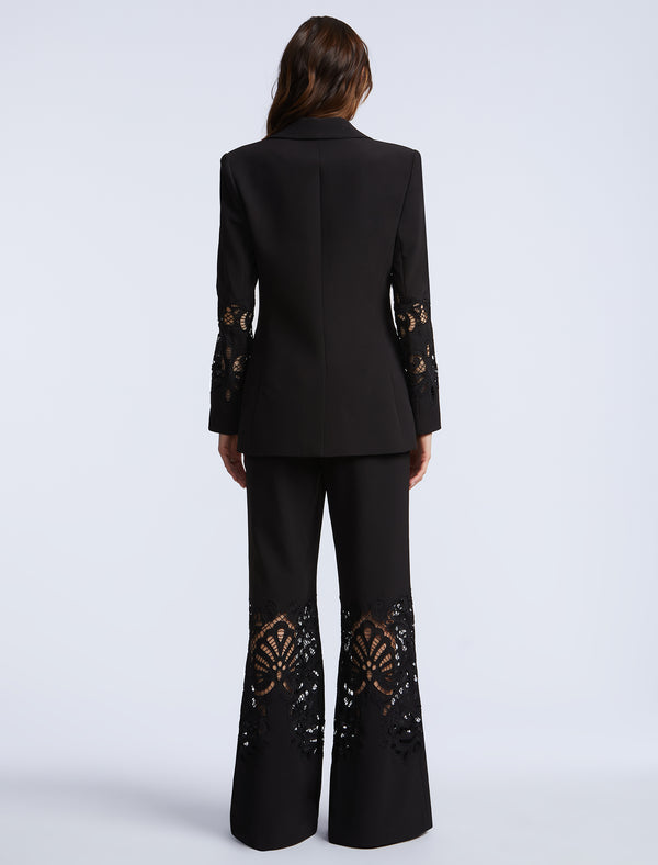 Bcbgeneration Combo Blazer Notch Lapel Black