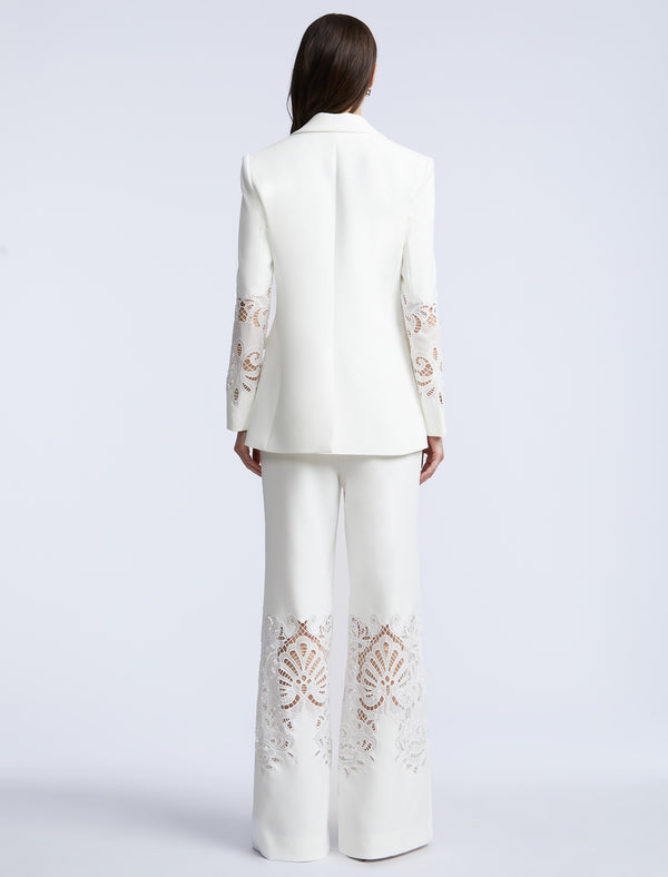 Bcbgeneration Combo Blazer Notch Lapel White