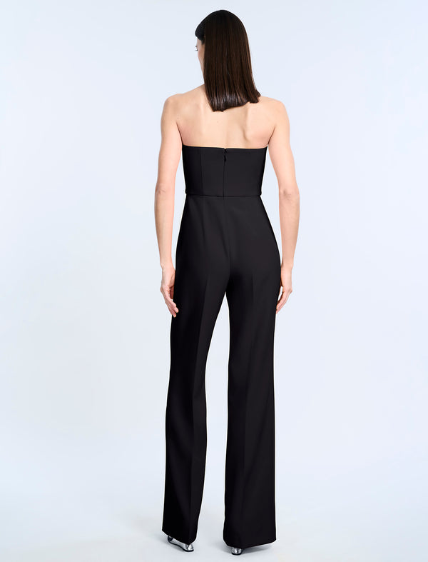 Bcbgeneration Corset Jumpsuit With Drape Black