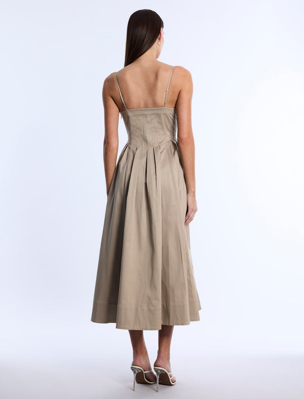 Bcbgeneration Fit And Flare Dress Sandstone