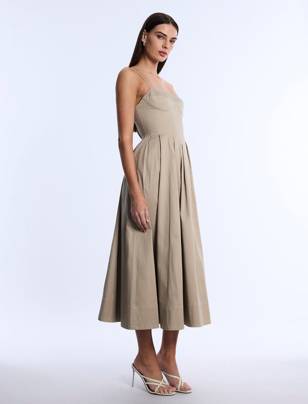 Bcbgeneration Fit And Flare Dress Sandstone