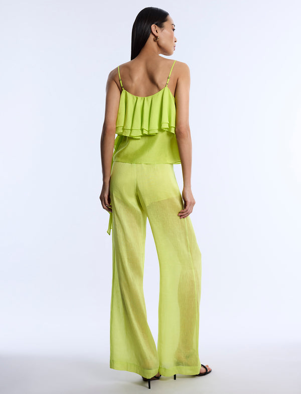 Bcbgeneration Flounce Cami Chartreuse