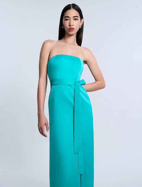 Bcbgeneration Folded Detail Gown Spectra Green