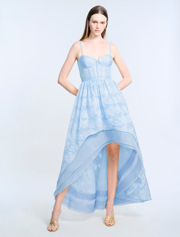 Bcbgeneration High Low Organza Tulle Gown Skyway