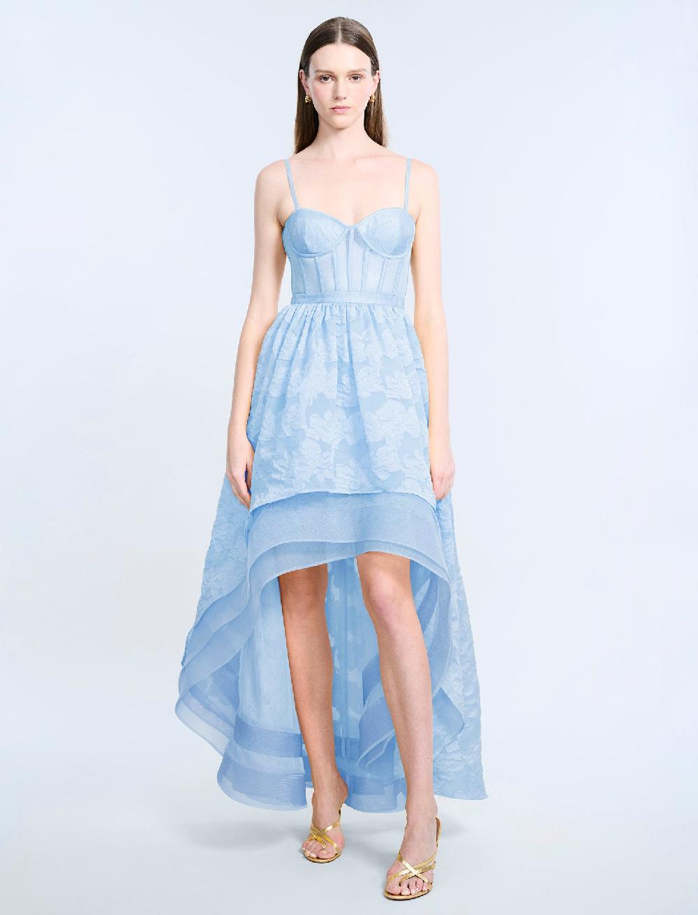 bcbgeneration High Low Organza Tulle Gown Skyway