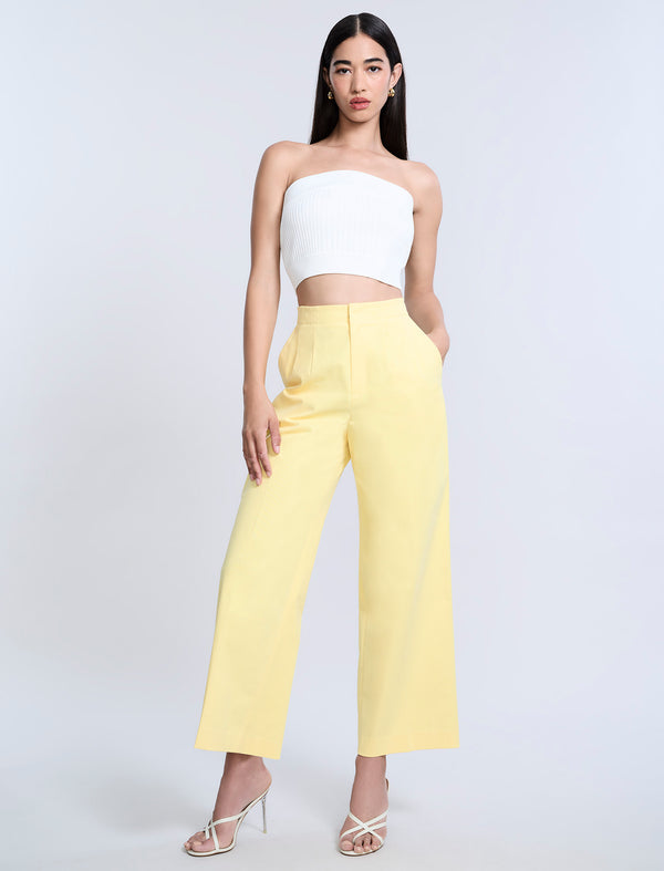 Bcbgeneration High Waist Cropped Pant Camomile