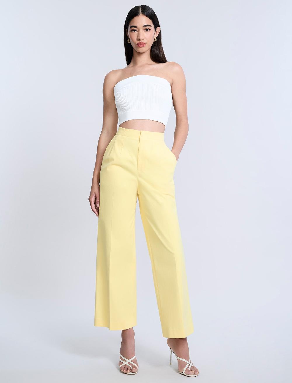 bcbgeneration High Waist Cropped Pant Camomile