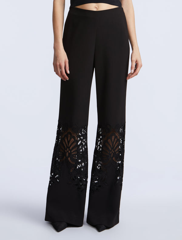 Bcbgeneration Lace Combo Pant Black