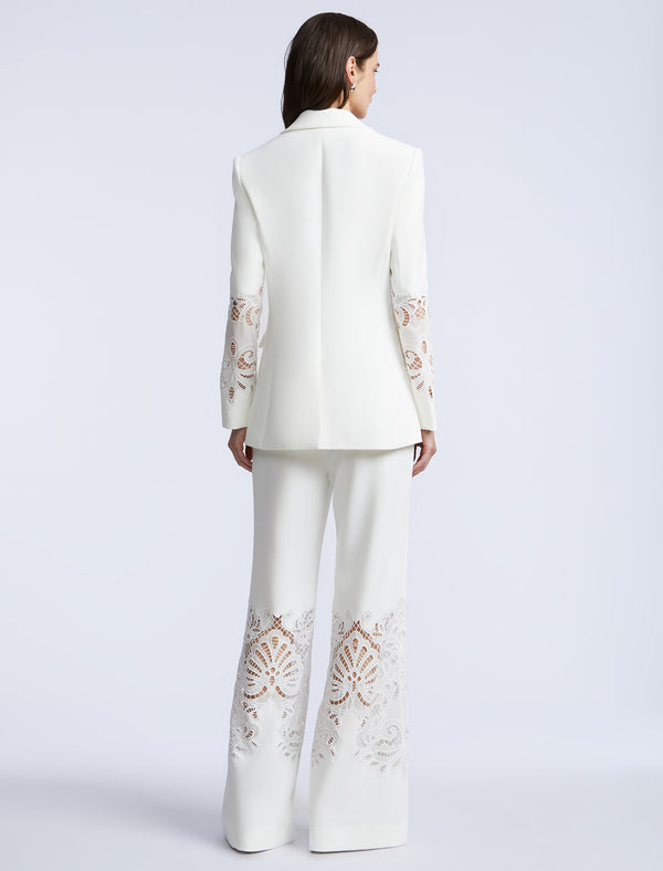 Bcbgeneration Lace Combo Pant White