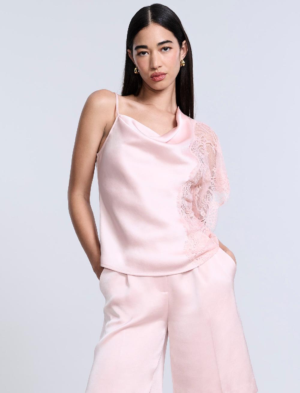 bcbgeneration Lace Draped Cami Blossom