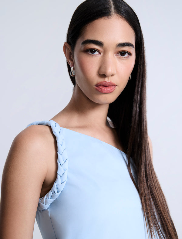 Bcbgeneration One Shoulder Braided Top Skyway