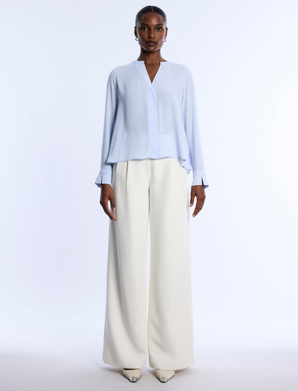 Bcbgeneration Pleated Back Blouse Cloud