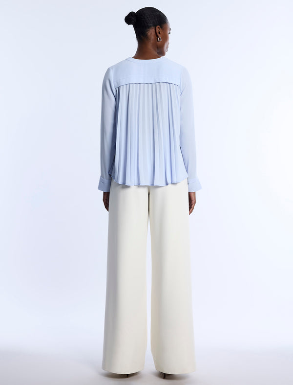 Bcbgeneration Pleated Back Blouse Cloud