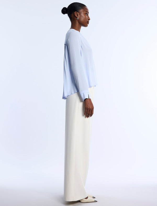 Bcbgeneration Pleated Back Blouse Cloud