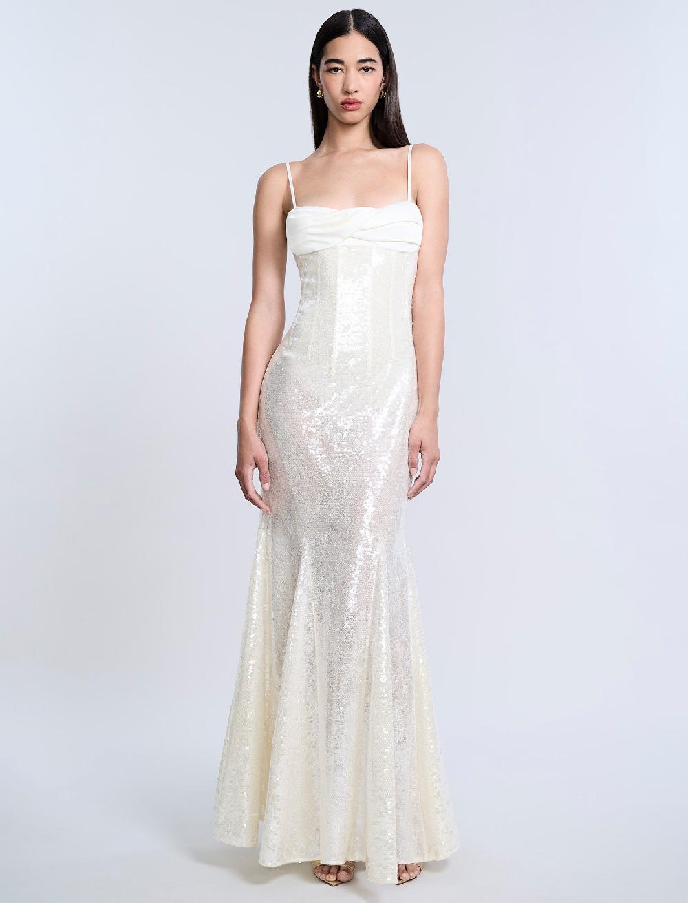 bcbgeneration Sequin Lace Gusset Gown Jasmine