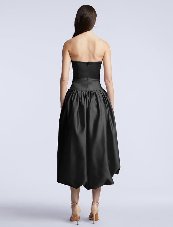 Bcbgeneration Solid Bubble Hem Dress Black