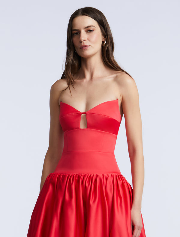 Bcbgeneration Solid Bubble Hem Dress Dahlia