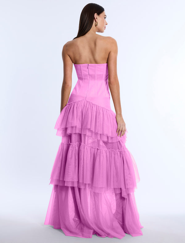 Bcbgeneration Strapless Corset Gown Pink