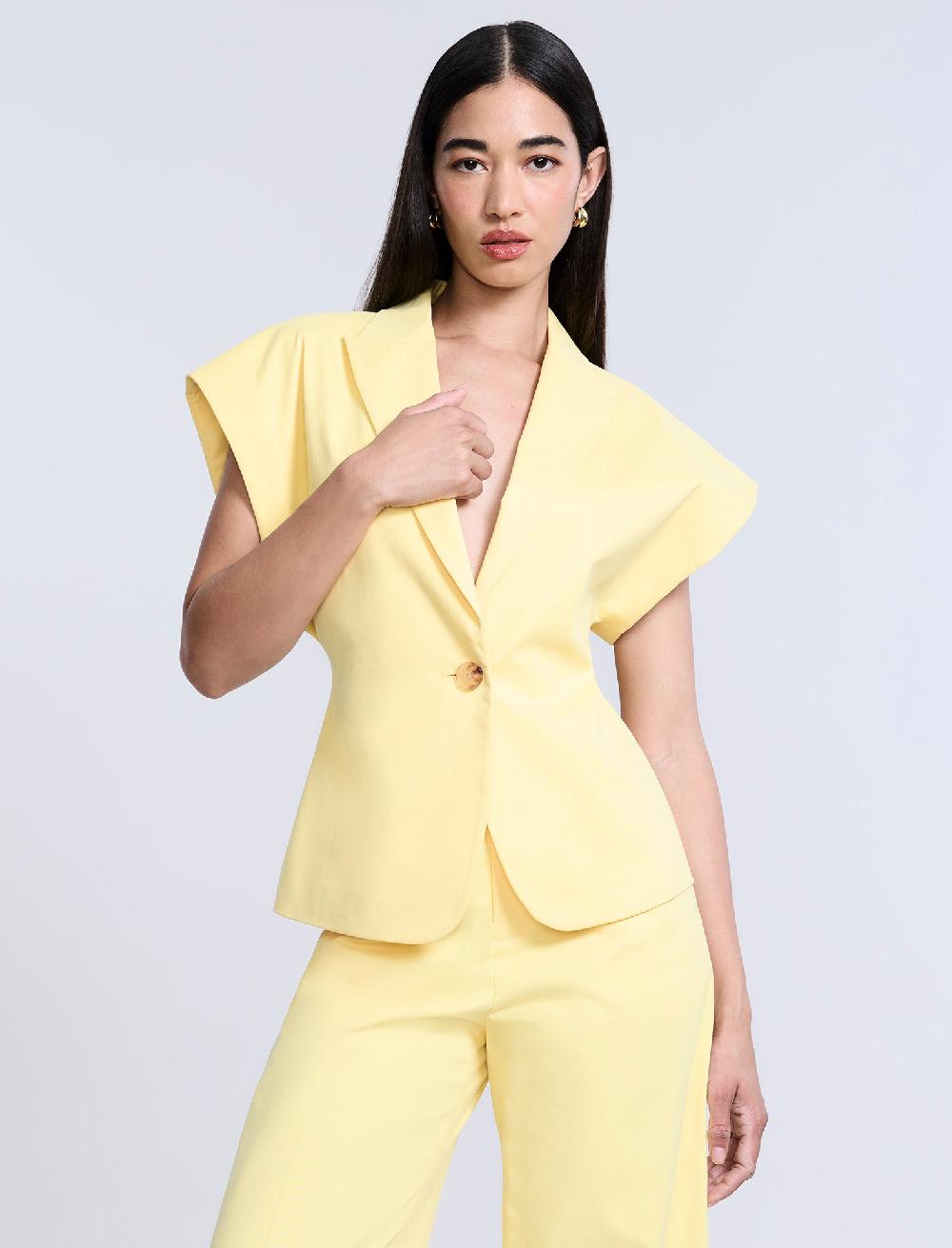 bcbgeneration Twill Vest Camomile