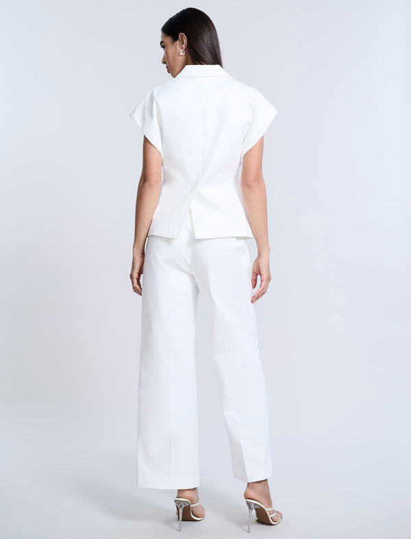 Bcbgeneration Twill Vest Chalk