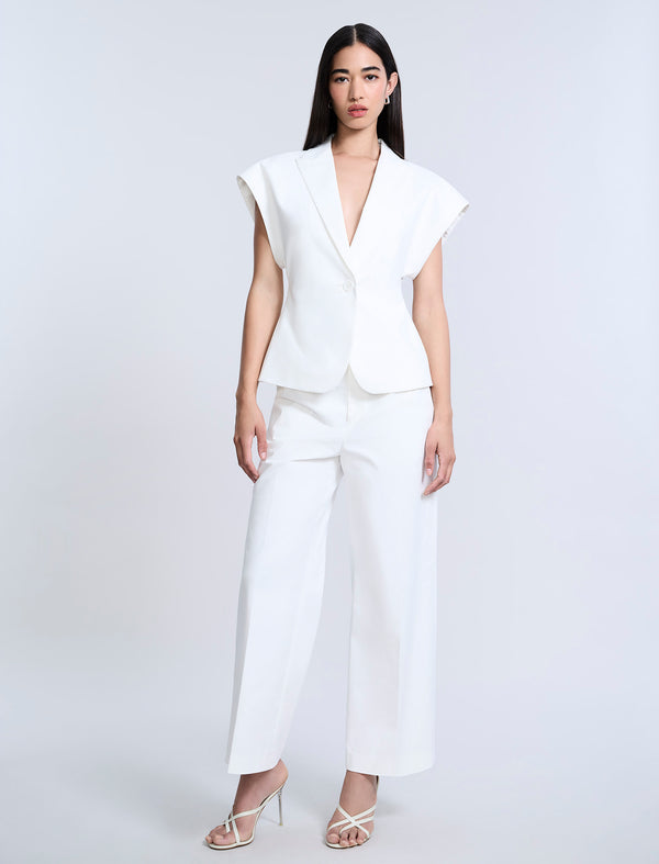 Bcbgeneration Twill Vest Chalk