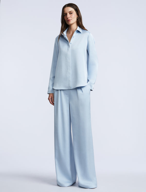 Bcbgeneration Washed Relaxed Button Down Skyway