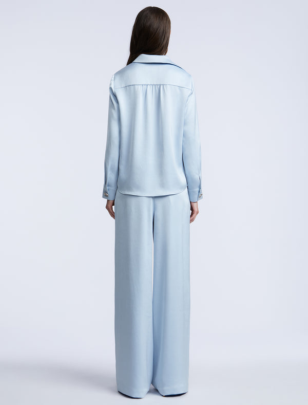 Bcbgeneration Washed Relaxed Button Down Skyway