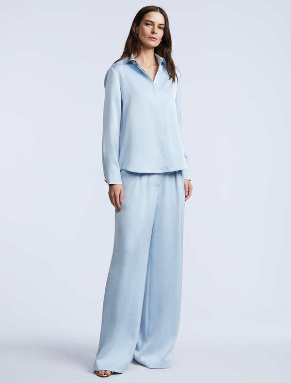 Bcbgeneration Washed Relaxed Button Down Skyway