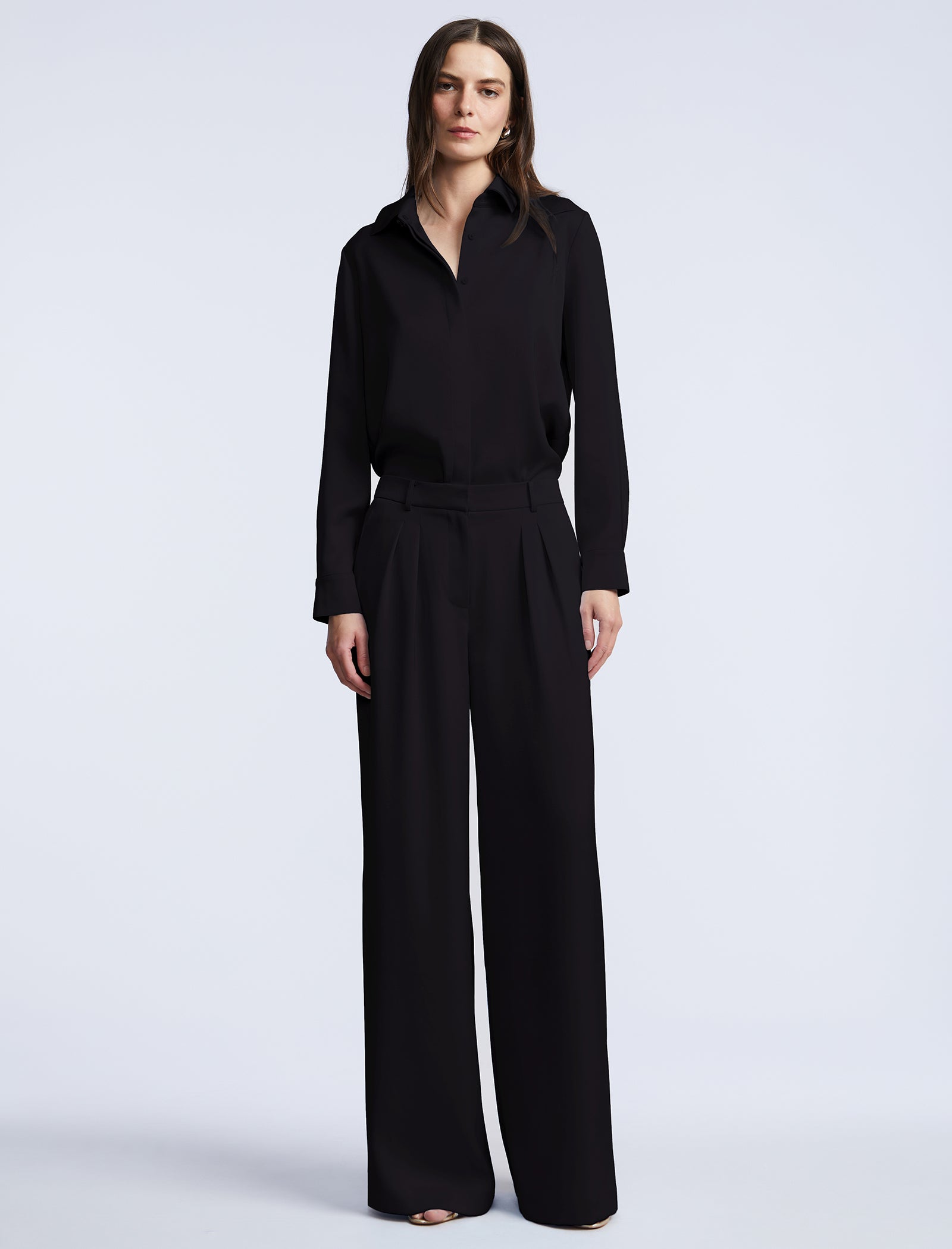 bcbgeneration Washed Relaxed Tailored Pant Black