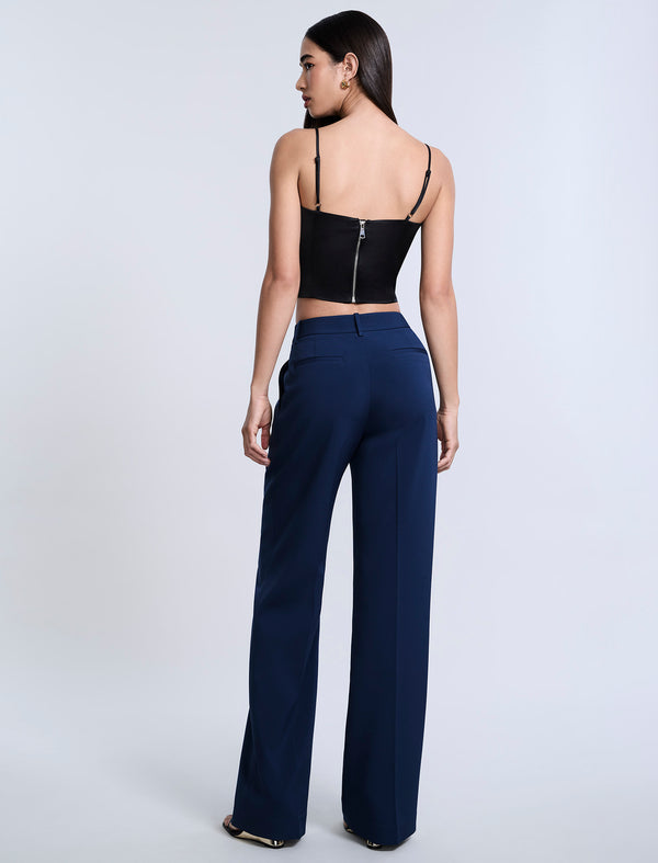 Bcbgeneration Cady Relaxed Straight Pant Evening Blue