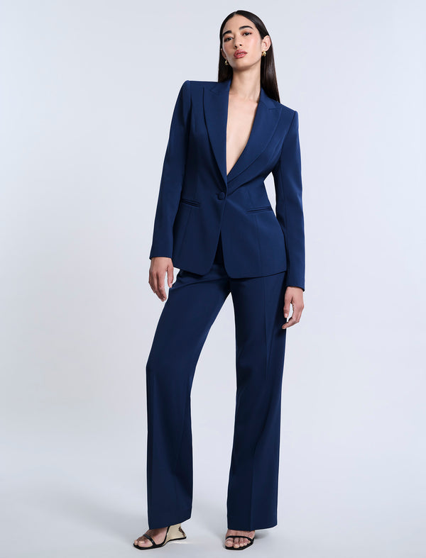 Bcbgeneration Cady Relaxed Straight Pant Evening Blue