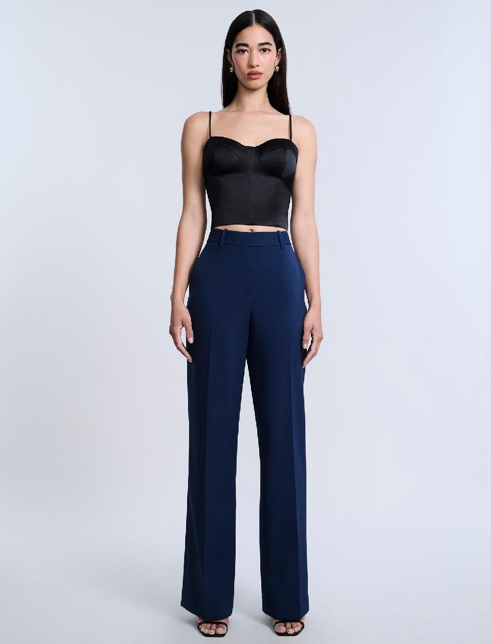 bcbgeneration Cady Relaxed Straight Pant Evening Blue