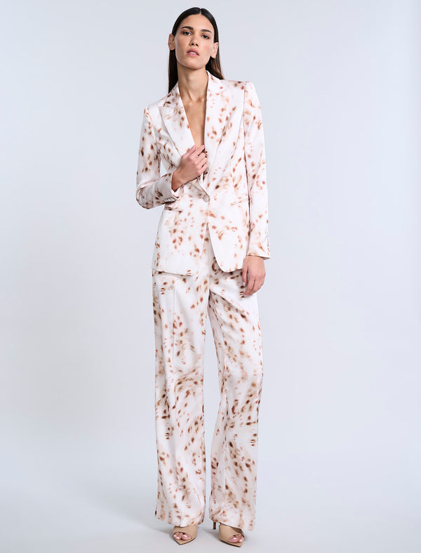 Bcbgeneration Single Breasted Animal Print Brown Sugar Animal Print