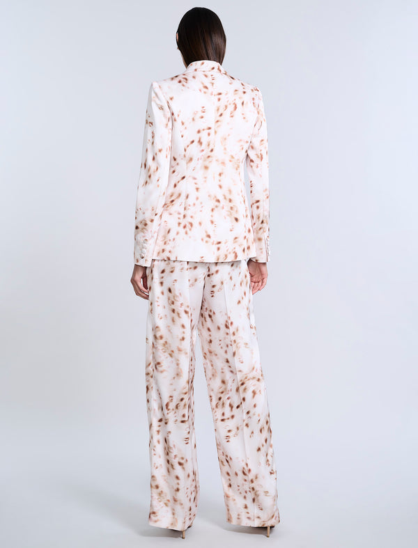 Bcbgeneration Single Breasted Animal Print Brown Sugar Animal Print