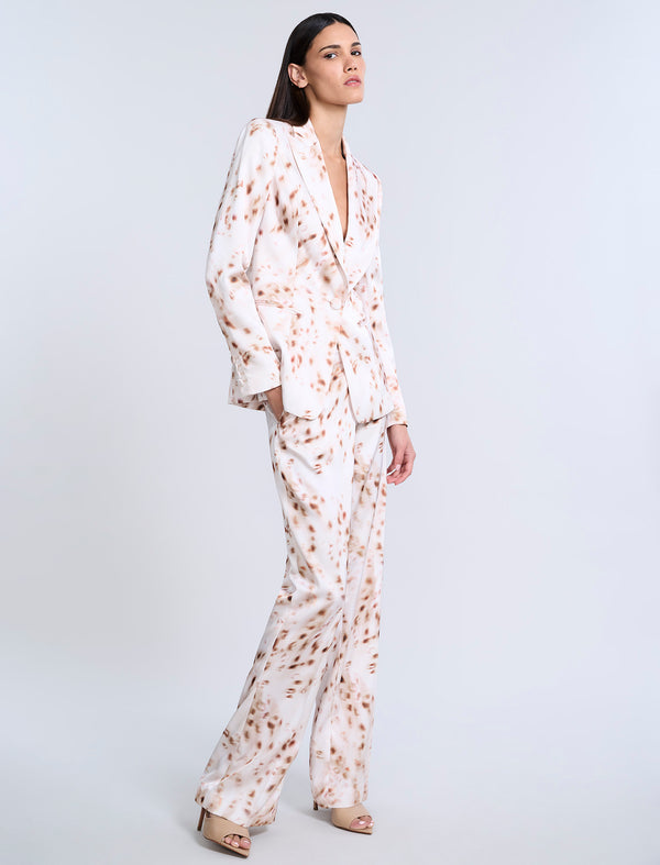 Bcbgeneration Single Breasted Animal Print Brown Sugar Animal Print