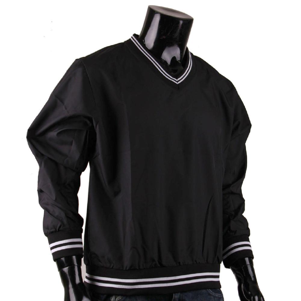 Bcpolo BCPOLO Black Windbreaker Pull Over V-Neck Long Sleeve