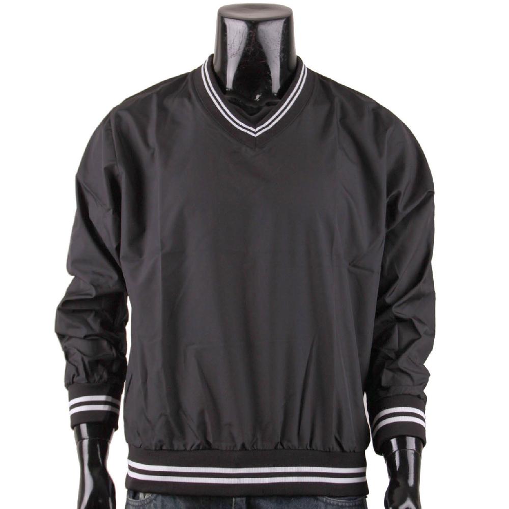 bcpolo BCPOLO Black Windbreaker Pull Over V-Neck Long Sleeve