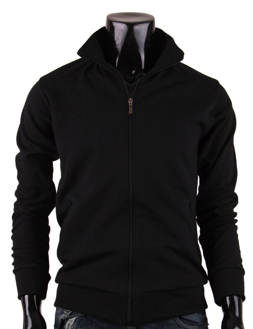 Bcpolo BCPOLO Cotton Jersey Full Zip Cotton Black Jacket