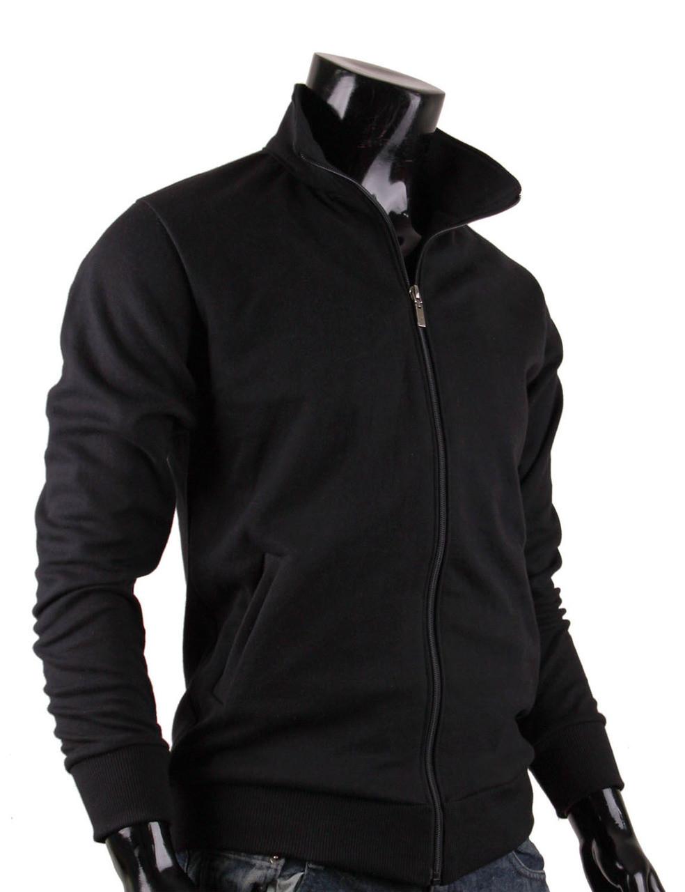 Bcpolo BCPOLO Cotton Jersey Full Zip Cotton Black Jacket