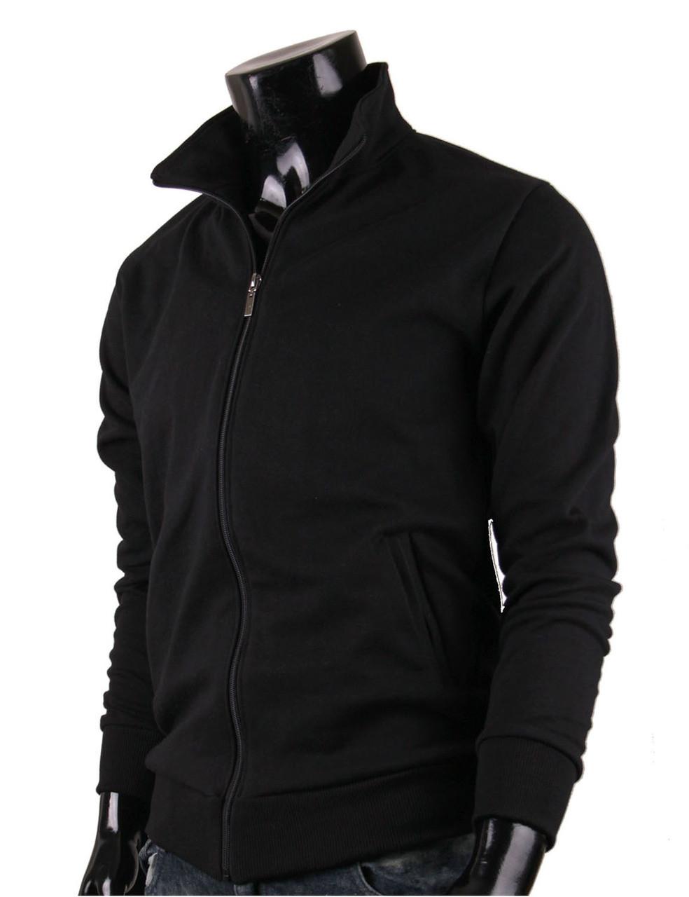 Bcpolo BCPOLO Cotton Jersey Full Zip Cotton Black Jacket